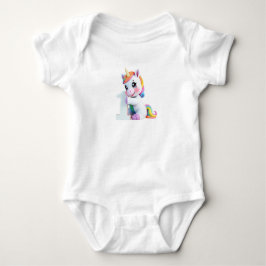 Lieflijke Regenboog Eenhoorn Magische Fantasie Romper