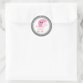 Lieflijke Roze Poodle Stickers (Tas)