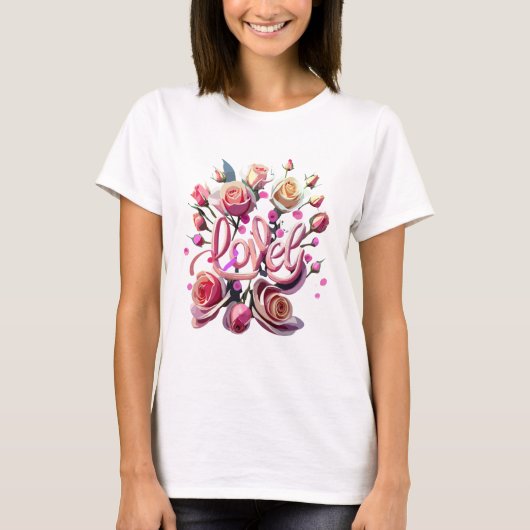 Lieflijke Rozen  T-shirt (Voorkant)