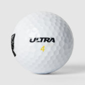 Lieflijke schets van jonge kat   golfballen (Logo)