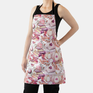 Lieflijke Shabby Chick Herfstpatroon Schort
