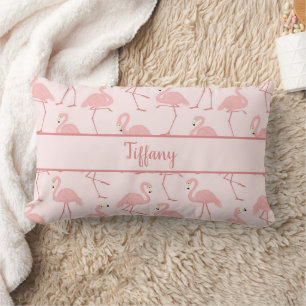 Lieflijke Tropische Flamingo's Roze Kussen