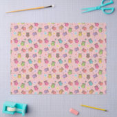 Lieflijke Uil en Bloemendesign Tissuepapier (Craft)