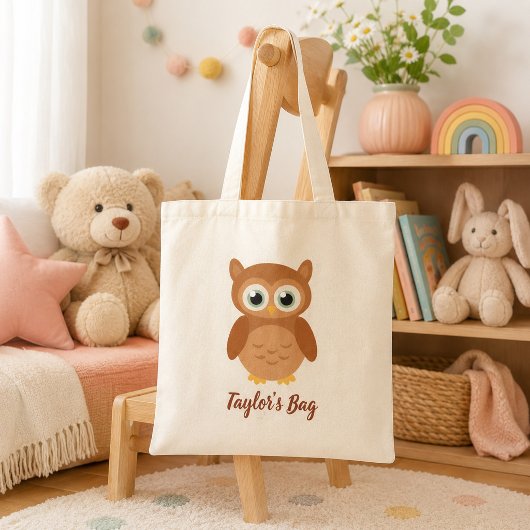Lieflijke Uil Tote Bag