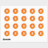 Lieflijke Vibe Shaka Hand Gebaar Sticker Vel (Vel)