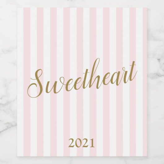 Liefroze bride Baby Birthday Shower Wijn Etiket (Enkel label)