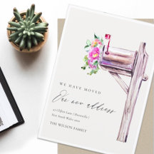 Liefroze Floral Mailbox We hebben Kaart verplaatst