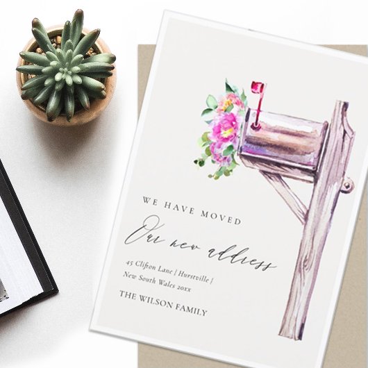 Liefroze Floral Mailbox We hebben Kaart verplaatst