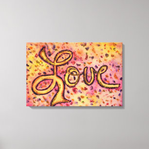 Liefroze Glamoureus Glitter Painter Canvas afdrukk