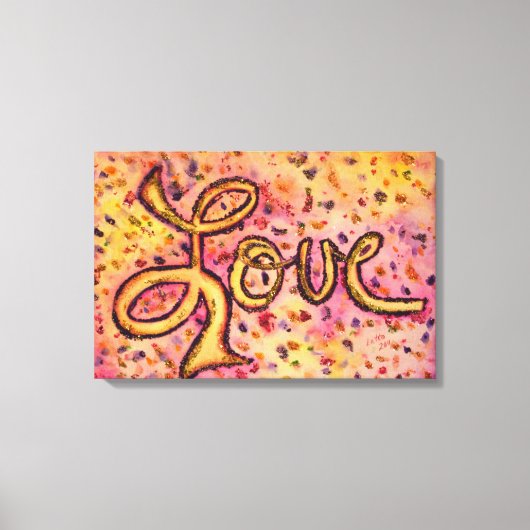 Liefroze Glamoureus Glitter Painter Canvas afdrukk (Voorkant)