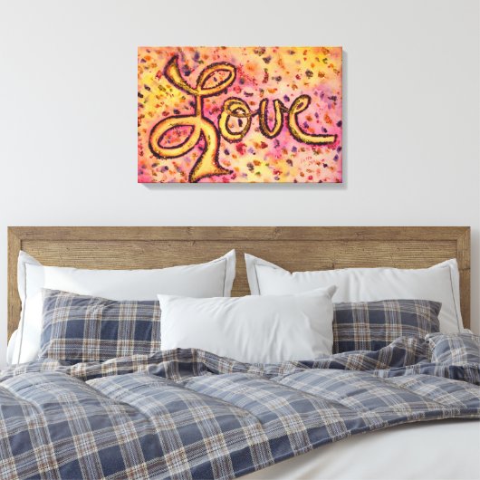 Liefroze Glamoureus Glitter Painter Canvas afdrukk Afdruk (Insitu (Slaapkamer))