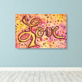 Liefroze Glamoureus Glitter Painter Canvas afdrukk Afdruk (Insitu (Houten vloer))