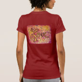 Liefroze Inspirerend kunstschildpad T-shirt (Achterkant)