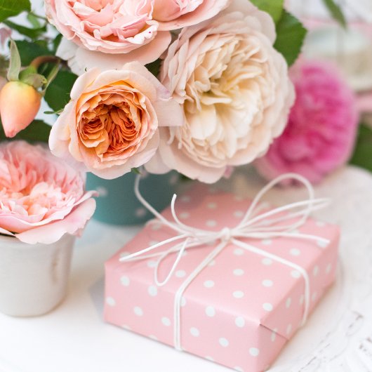 Liefroze poka-punten voor de verjaardag cadeaupapier