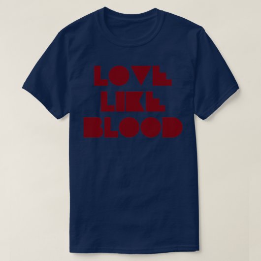 Liefs als Bood bordeauxrood T-shirt (Design voorkant)