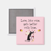 Liefs als wijn Valentijn Magneet (Voorkant / Achterkant)