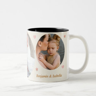 Liefs altijd, mama en papa – 3-foto mok op maat