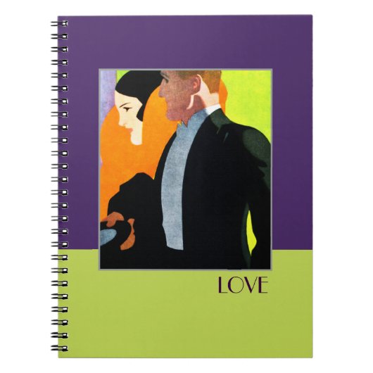 Liefs. Art Deco Design Gift Notitieboek (Voorkant)