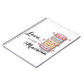 Liefs bij het eerste Macaron Journal Notitieboek (Linkerzijde)