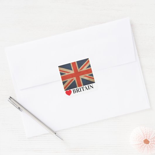 Liefs Britse protesten Sticker (Envelop)