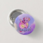 Liefs - Draginie. Ronde Button 3,2 Cm (Voorkant /achterkant)