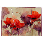 Liefs elkaar bijbelvers rood Paarse bloemen Groot Cadeauzakje (Achterkant)