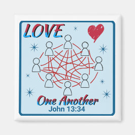 Liefs elkaar - John 13:34 magneet