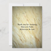 Liefs en een goede advocaat dank je bedankkaart (Achterkant)