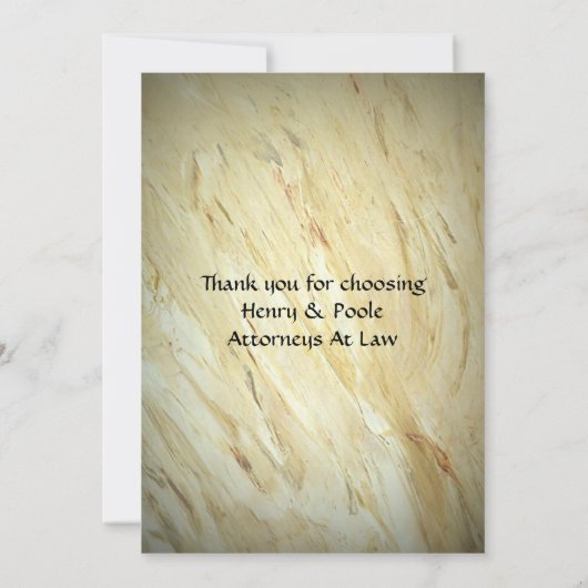 Liefs en een goede advocaat dank je bedankkaart (Achterkant)