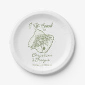 Liefs en pizza | Casual repetitie Papieren Bordje (Voorkant)