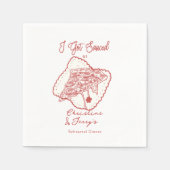 Liefs en pizza | Casual repetitie Servet (Voorkant)