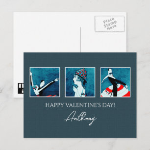Liefs. Fijne Valentijnsdag. Art Deco Feestdagenkaart