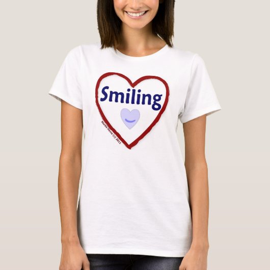 Liefs glimlachen t-shirt (Voorkant)