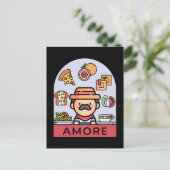 Liefs Italiaans eten Briefkaart (Staand voorkant)