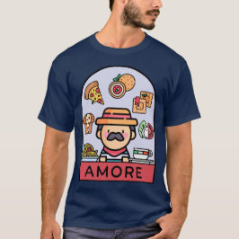 Liefs Italiaans eten T-shirt