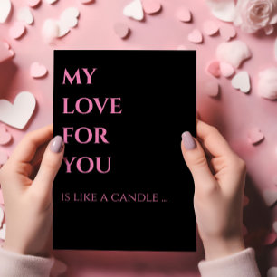 Liefs kaarslicht Wijsheid Valentijnsdag Kaart