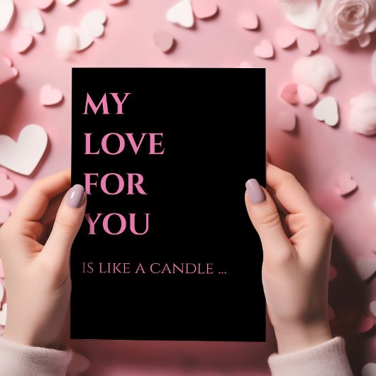 Liefs kaarslicht Wijsheid Valentijnsdag Kaart