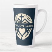 Liefs. Leef. Arbeid. Latte Mok (Rechts)