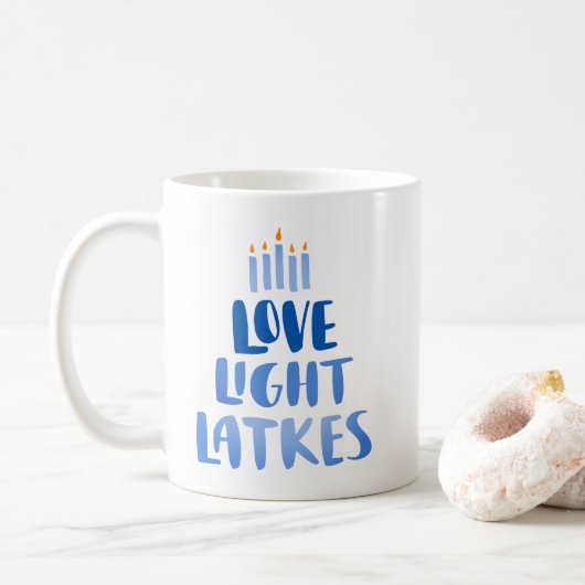 Liefs Lichte Meren | Modern Fun Chanoeka Koffiemok (Met donut)