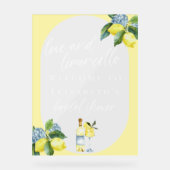 Liefs Limoncello Italiaans Handgeschreven Vrijgeze Acryl Bord (Voorkant)