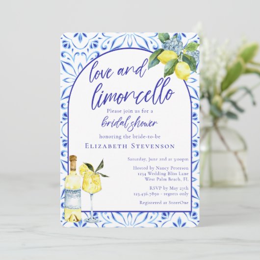 Liefs Limoncello Italiaans Handgeschreven Vrijgeze Kaart (Staand voorkant)