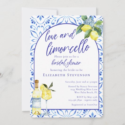 Liefs Limoncello Italiaans Handgeschreven Vrijgeze Kaart (Voorkant)