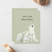 Liefs mama beer notitiekaartje (Voorkant / Achterkant in situ)