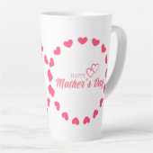 Liefs mama, gelukkige Moederdag Latte Mok (Rechterhoek)