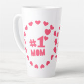 Liefs mama, gelukkige Moederdag Latte Mok (Linkerhoek)