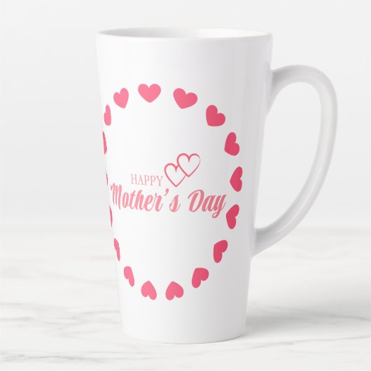 Liefs mama, gelukkige Moederdag Latte Mok (Rechts)