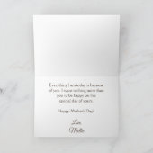 Liefs Mama Maatwerk Foto en Tekst Feestdagen Kaart (Binnen)