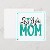 Liefs Moeder Feestdagenkaart (Voorkant / Achterkant)