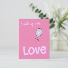 Liefs naar jou sturen - Mooie ballon Briefkaart