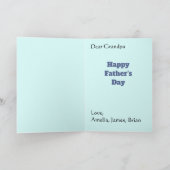 Liefs naar Moon en Back Ombre Feestdagen Kaart (Binnen)